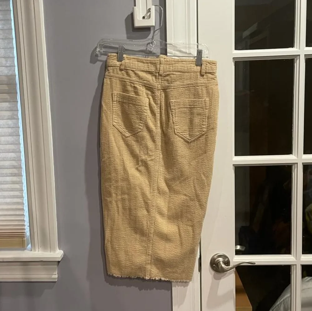 Zara denim corduroy midi skirt - Picture 8 of 10